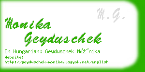 monika geyduschek business card